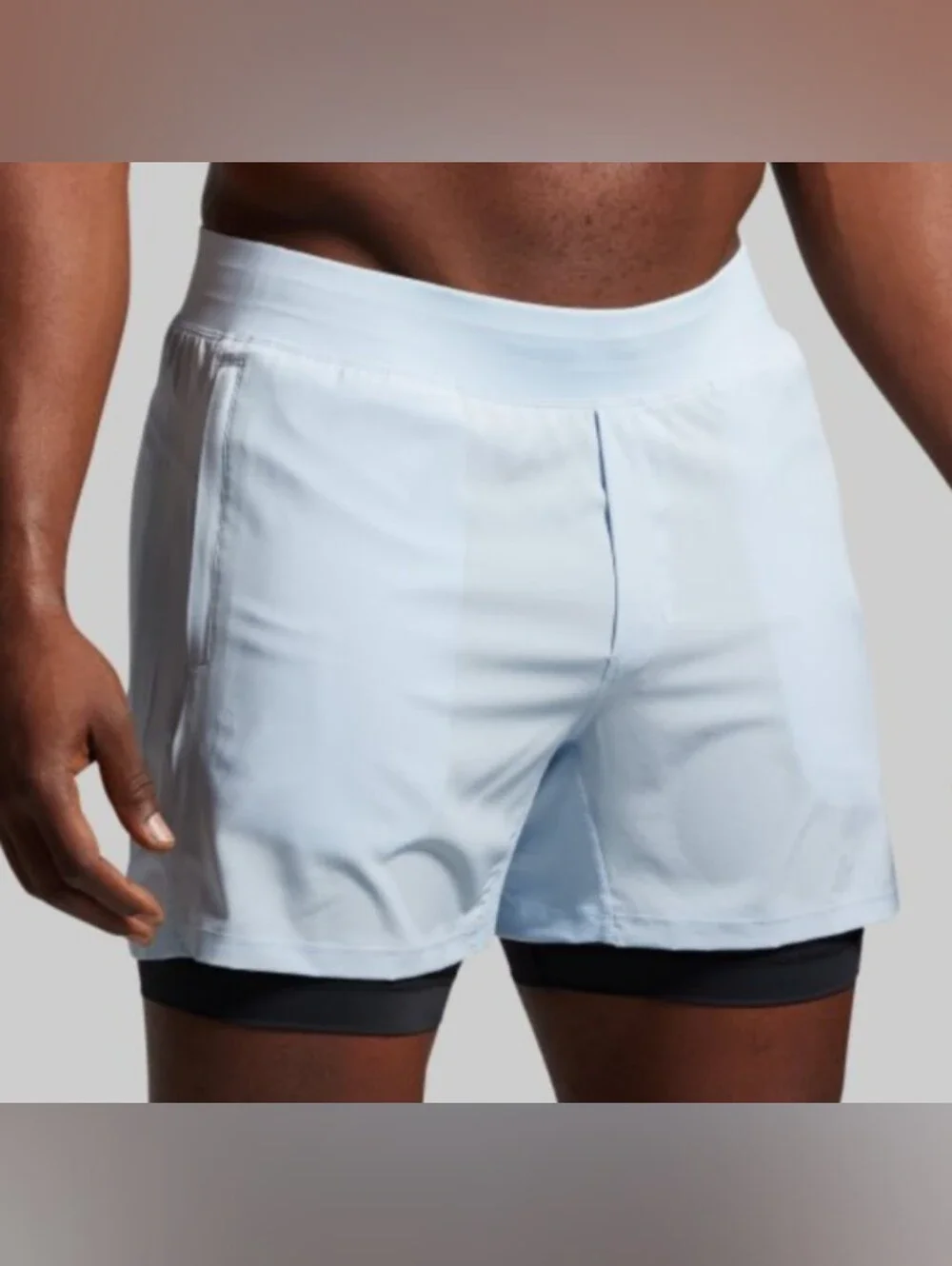 NWT Born Primitive light blue shorts, 2XL